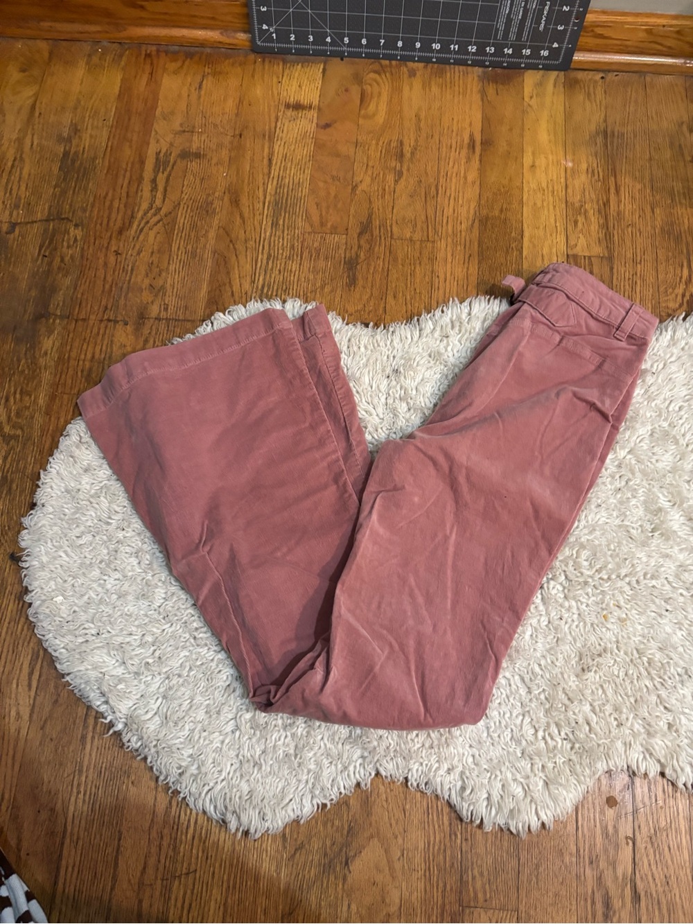 Forever 21 Pink Wide Leg Corduroy Jeans